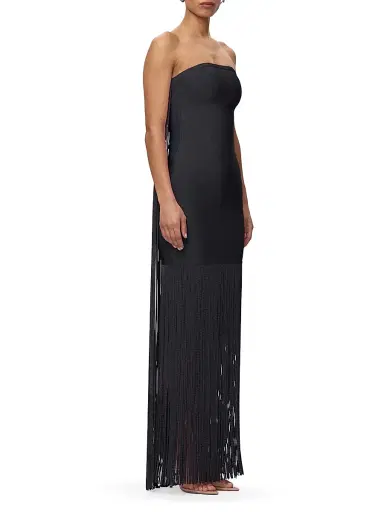 Hervé Léger Women's The Briar Strapless Fringe Gown | Thumbnail 5