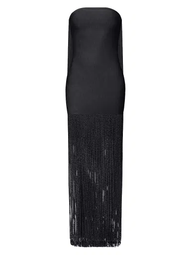 Hervé Léger Women's The Briar Strapless Fringe Gown | Thumbnail 1
