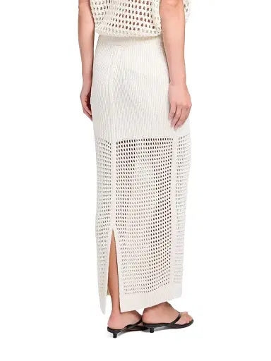 TWP Women's The Loophole Silk-Blend Maxi Skirt - White - Size Large | Thumbnail 4 TWP Women's The Loophole Silk-Blend Maxi Skirt - White - Size Large | Thumbnail 4
