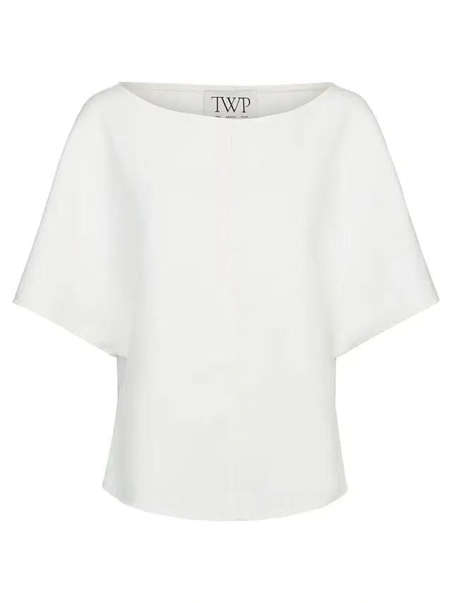TWP Women's Simple Cotton-Linen T-Shirt - White
