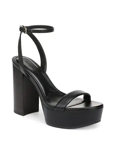 Favorite Daughter Women's Ruby 100MM Leather Platform Sandals - Black - Size 11 | Thumbnail 2 Favorite Daughter Women's Ruby 100MM Leather Platform Sandals - Black - Size 11 | Thumbnail 2