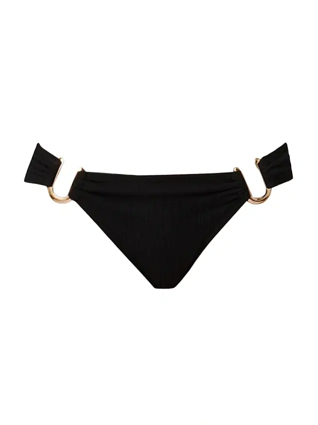 Shoshanna Women's Ring-Detail Bikini Bottom - Jet