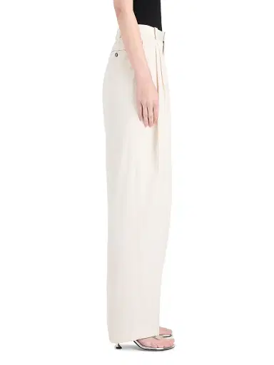 Proenza Schouler Women's Clementina Pleated-Front Wide-Leg Pants | Thumbnail 4 Proenza Schouler Women's Clementina Pleated-Front Wide-Leg Pants | Thumbnail 4