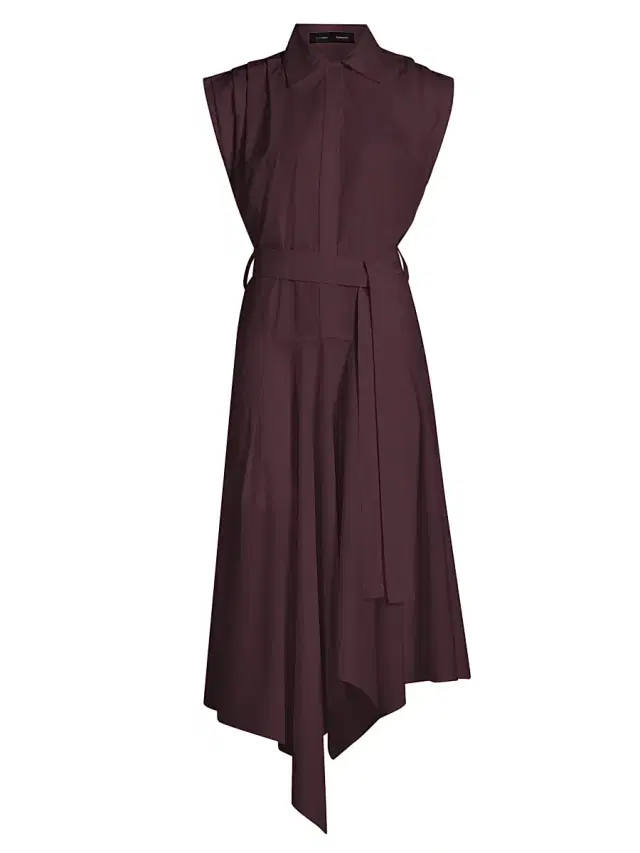 Proenza Schouler Women's Adinna Cotton Shirting Dress - Aubergine