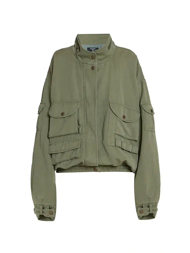 Women's Twill Cotton Bomber Jacket - Vert