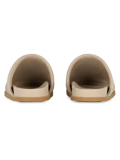 Givenchy Women's Label Flat Mules in Nappa Leather - Beige - Size 11 | Thumbnail 5 Givenchy Women's Label Flat Mules in Nappa Leather - Beige - Size 11 | Thumbnail 5