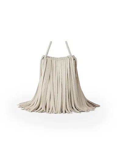 Givenchy Women's Nano Facet Bucket Bag in Leather with Fringes | Thumbnail 3