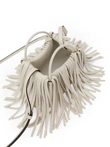 Givenchy Women's Nano Facet Bucket Bag in Leather with Fringes | Thumbnail 4