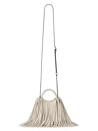 Givenchy Women's Nano Facet Bucket Bag in Leather with Fringes | Thumbnail 6
