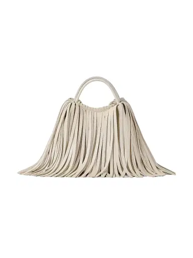 Givenchy Women's Nano Facet Bucket Bag in Leather with Fringes | Thumbnail 1