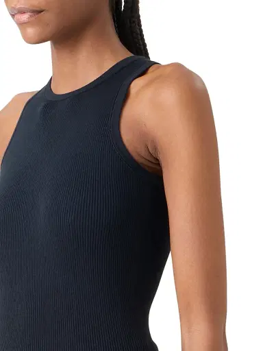 Akris Women's Rib-Knit Silk-Cotton Tank - Black - Size 14 | Thumbnail 6 Akris Women's Rib-Knit Silk-Cotton Tank - Black - Size 14 | Thumbnail 6