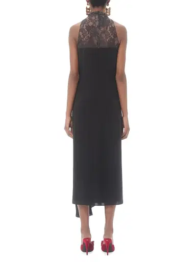 Valentino Garavani Women's Georgette Dress - Black - Size 10 | Thumbnail 5