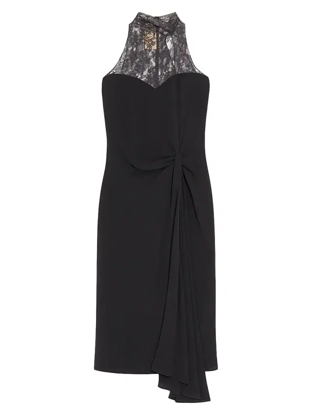 Women's Georgette Dress - Black