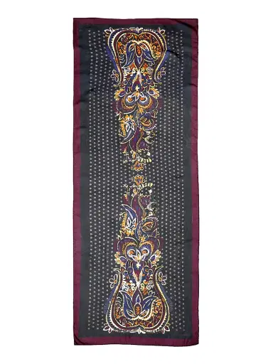 Etro Women's Tosca Printed Silk Scarf - Printed Black | Thumbnail 1 Etro Women's Tosca Printed Silk Scarf - Printed Black | Thumbnail 1
