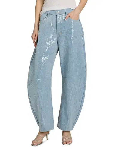Ksubi Women's Future Memory Sequin Spirit Barrel Jeans - Denim - Size 31 | Thumbnail 3 Ksubi Women's Future Memory Sequin Spirit Barrel Jeans - Denim - Size 31 | Thumbnail 3