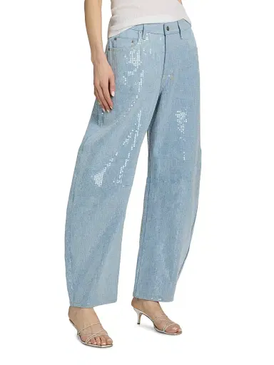 Ksubi Women's Future Memory Sequin Spirit Barrel Jeans - Denim - Size 31 | Thumbnail 4 Ksubi Women's Future Memory Sequin Spirit Barrel Jeans - Denim - Size 31 | Thumbnail 4
