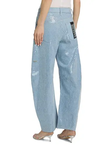 Ksubi Women's Future Memory Sequin Spirit Barrel Jeans - Denim - Size 31 | Thumbnail 5 Ksubi Women's Future Memory Sequin Spirit Barrel Jeans - Denim - Size 31 | Thumbnail 5