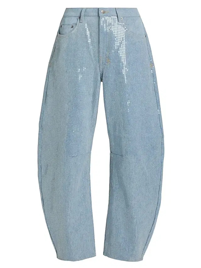 Ksubi Women's Future Memory Sequin Spirit Barrel Jeans - Denim