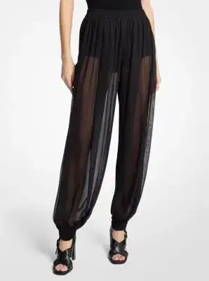 Michael Kors Collection Silk Voile Sarouel Pants | Thumbnail 2 Michael Kors Collection Silk Voile Sarouel Pants | Thumbnail 2