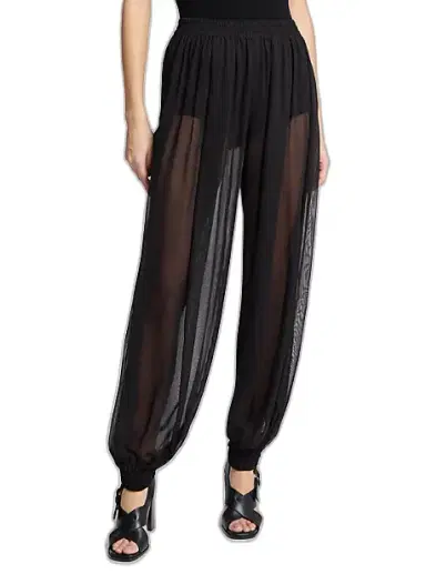 Michael Kors Collection Silk Voile Sarouel Pants | Thumbnail 1 Michael Kors Collection Silk Voile Sarouel Pants | Thumbnail 1