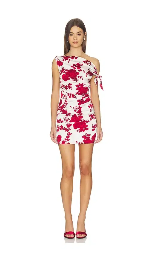 SWF Ruched One Shoulder Mini Dress