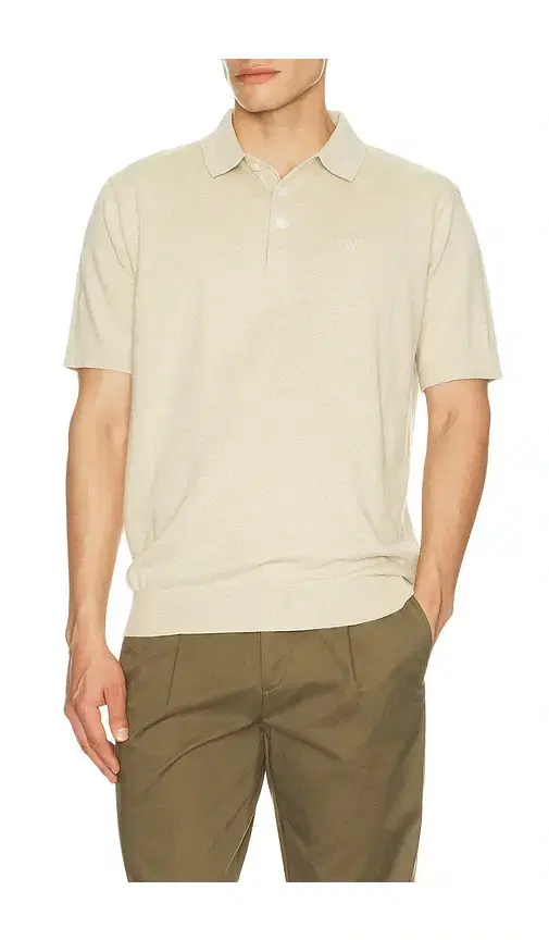 Muston Linen Blend Knitted Polo