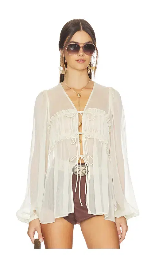 Bardot Ashton Sheer Blouse