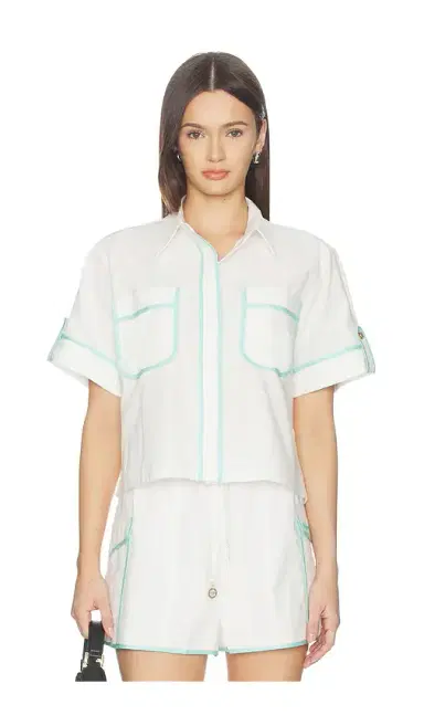 Kulani Kinis Cropped Button Up Shirt | Thumbnail 2