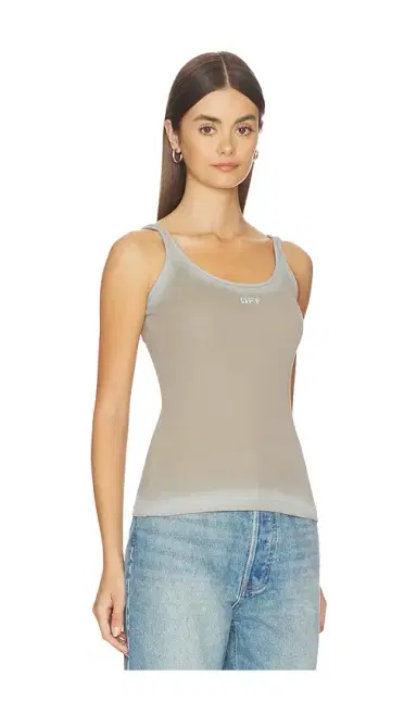 Off-White Spray Off Stamp Rib Tank Top | Thumbnail 2 Off-White Spray Off Stamp Rib Tank Top | Thumbnail 2