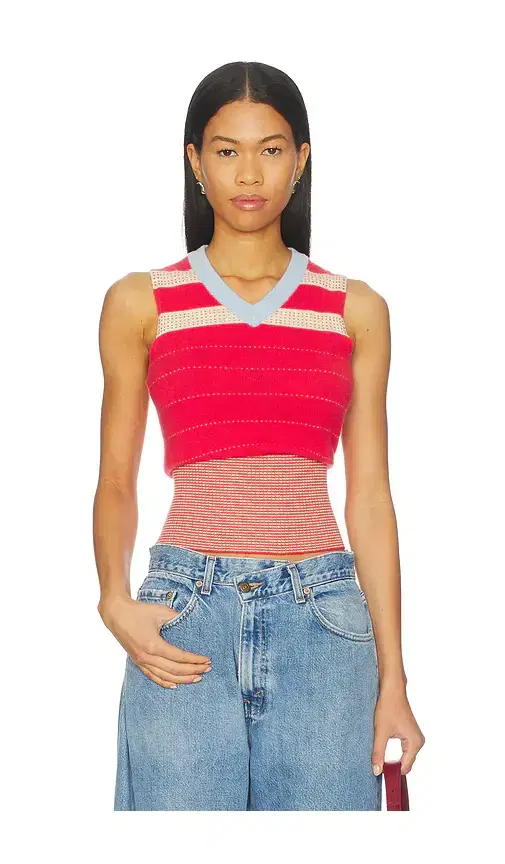 Collegiate Stripe Vest