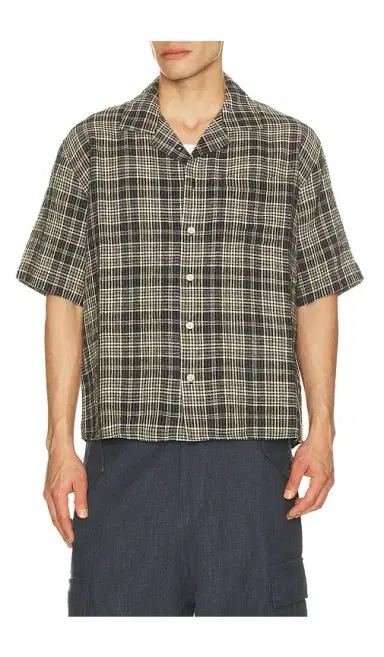Corridor Plaid Seersucker Short Sleeve Shirt | Thumbnail 1
