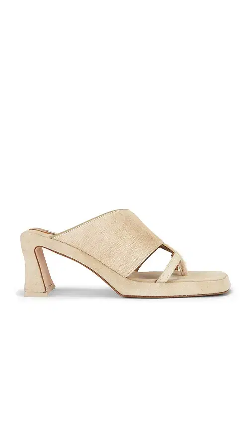 Miista Trisha Pony Asymmetric Thong Sandal