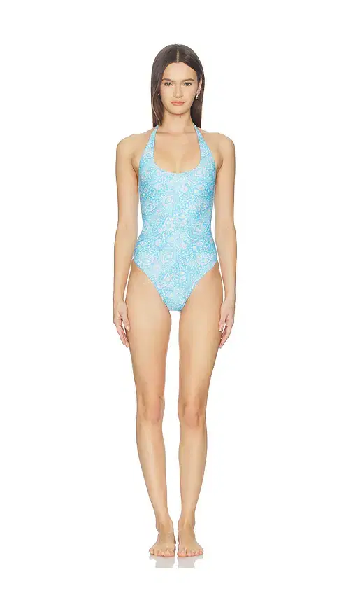 Kulani Kinis Scoop Halter Cheeky One Piece