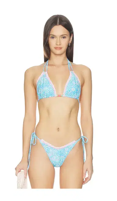 Kulani Kinis Crochet Halter Bikini Top | Thumbnail 1 Kulani Kinis Crochet Halter Bikini Top | Thumbnail 1