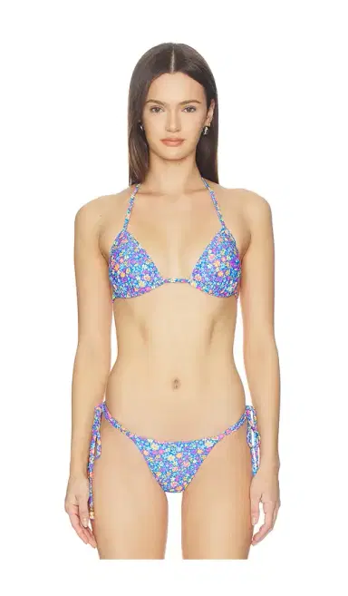 Kulani Kinis Padded Bind Triangle Bikini Top | Thumbnail 1 Kulani Kinis Padded Bind Triangle Bikini Top | Thumbnail 1