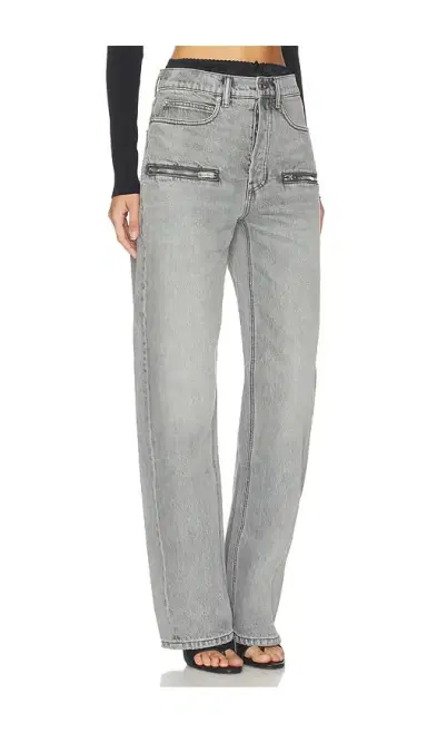 Alexander Wang Silk Prestyle Float Jeans With Horizontal Zips | Thumbnail 2 Alexander Wang Silk Prestyle Float Jeans With Horizontal Zips | Thumbnail 2