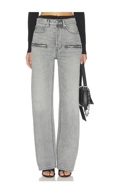 Alexander Wang Silk Prestyle Float Jeans With Horizontal Zips | Thumbnail 1 Alexander Wang Silk Prestyle Float Jeans With Horizontal Zips | Thumbnail 1