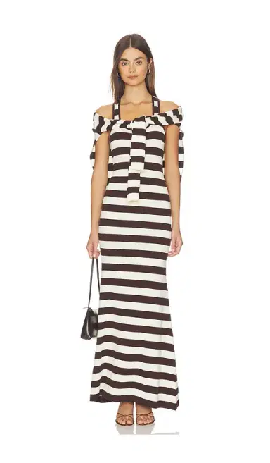 Monse Back Knot Knitted Maxi Dress | Thumbnail 1 Monse Back Knot Knitted Maxi Dress | Thumbnail 1