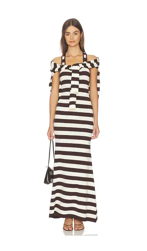 Monse Back Knot Knitted Maxi Dress