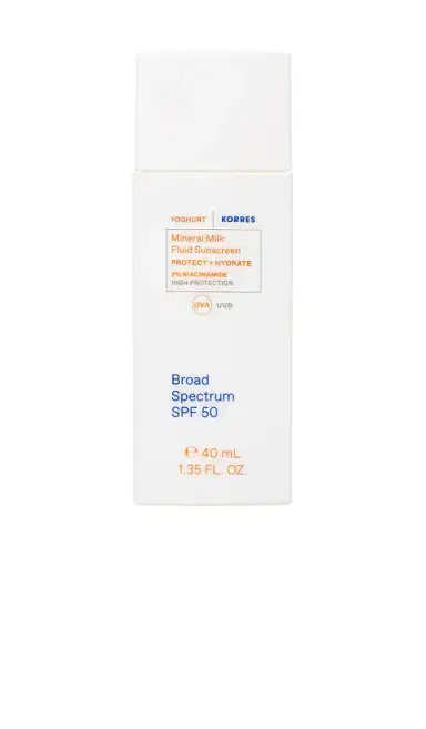 Korres Mineral Milk Fluid Sunscreen SPF 50 | Thumbnail 1 Korres Mineral Milk Fluid Sunscreen SPF 50 | Thumbnail 1