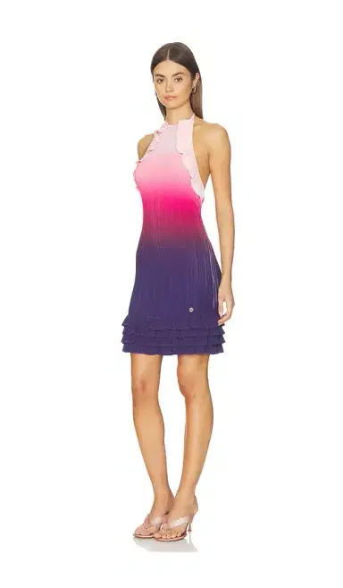 Casablanca Gradient Ruffle Dress | Thumbnail 2