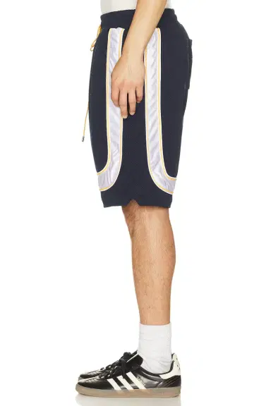 Rhude Mesh Piping Baggy Track Shorts | Thumbnail 4
