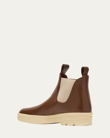 Loro Piana Lakeside Leather Chelsea Ankle Boots | Thumbnail 4