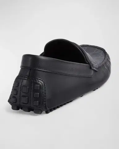 Gucci Men's Ayrton Interlocking G Leather Drivers | Thumbnail 2