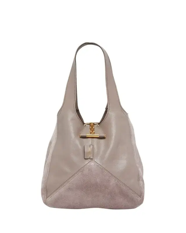 Balloon Patchwork Leather & Suede Tote Bag