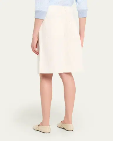 3.1 Phillip Lim Pleated Knee-Length Denim Shorts | Thumbnail 7 3.1 Phillip Lim Pleated Knee-Length Denim Shorts | Thumbnail 7
