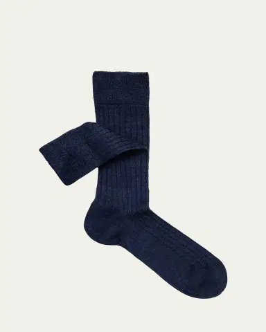 Sozzi Calze Men's Melange Rib Crew Socks | Thumbnail 2 Sozzi Calze Men's Melange Rib Crew Socks | Thumbnail 2