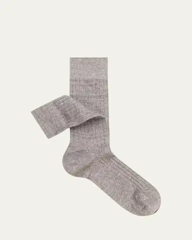 Sozzi Calze Men's Melange Rib Crew Socks | Thumbnail 3 Sozzi Calze Men's Melange Rib Crew Socks | Thumbnail 3