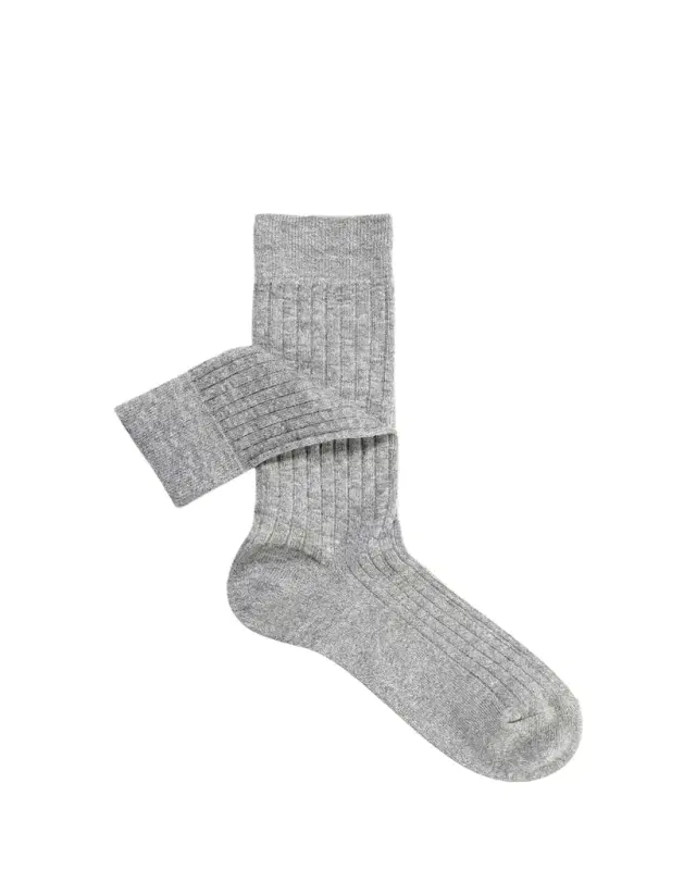 Men's Melange Rib Crew Socks