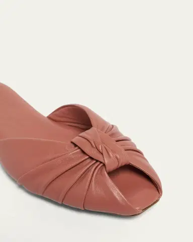 Chloé Leather Knotted Mules | Thumbnail 3
